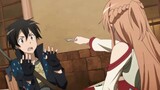 Kirito and Asuna flirting scene, also known as Kirito's daily troubles