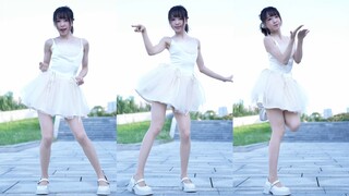 เดรสขาวน้อย แสงจันทร์สีขาว～ท้าเต้น Angel