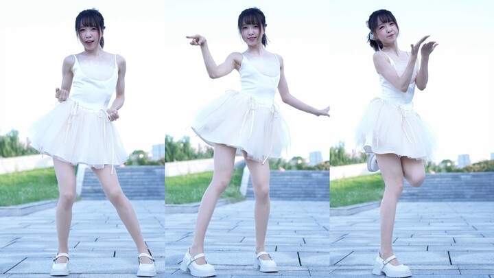 Váy trắng tinh khôi ánh trăng dịu dàng～Thử thách nhảy Angel