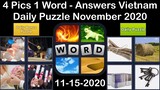 4 Pics 1 Word - Vietnam - 15 November 2020 - Daily Puzzle + Daily Bonus Puzzle - Answer-Walkthrough