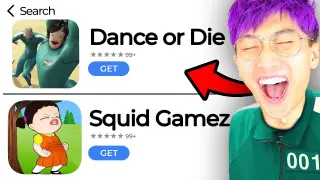 LankyBox Playing The FUNNIEST SQUID GAME APPS EVER!? (SQUID GAME In AMONG US!?)
