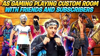 As Gaming Playing Custom Room With Friends And Subscribers Funny Moment In Garena Free Fire