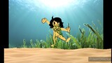 Cami cat nude uncensored drown and seaweed and ground sand with seaweed underwater video
