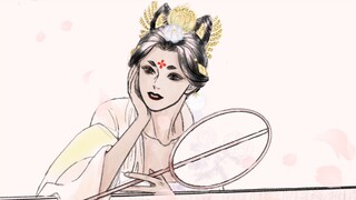 [Putri Taiping × Shangguan Wan'er/Wangchuan Fenghua Lu, tulisan tangan oleh Ping Wan]