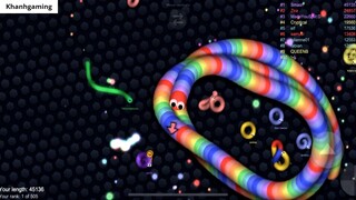 Slitherio AI 100000 Score Epic Slitherio Gameplay 91_ 6