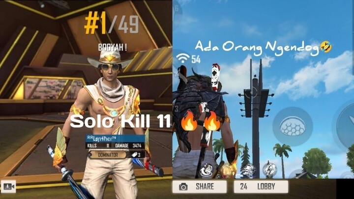 Maen Solo Kill 11 Masih Ada Yang Ngendog🤣🤣 _freefiremax _freefire