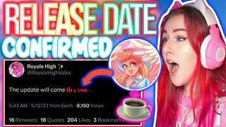 THE NEW SCHOOL'S RELEASE IS *CONFIRMED*!!! 😳 ROBLOX Royale High New School Tea