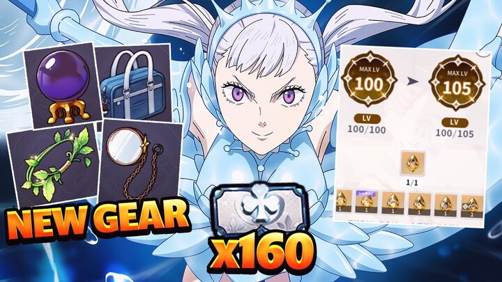 160 NEW FREE PULLS! LVL 125 IS TOXIC! NEW GEAR SETS & F2P UPDATES! | Black Clover Mobile