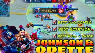 MAGE ODETTE & TANK JOHNSON Best Duo Gameplay Tutorial for SURE WIN?! #Odette #Johnson #MobileLegends