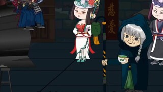 The leader of the Rakshasa sect appears with his four guardians
