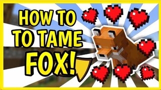 HOW TO TAME FOX IN MCPE | MINECRAFT P.E. | BEDROCK | 1.16.10+