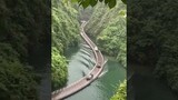 Floating road bridge China