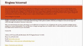 Ringless Voicemail