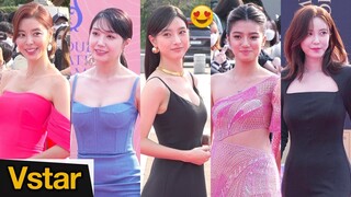 서울드라마어워즈 레드카펫💋 김소은.정은지.벨 마리아노(Belle Mariano).전효성… 여배우들 눈부신 드레스 자태 SDA2022 Red Carpet