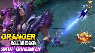 Skin Giveaway | Granger Hellbringer Skin Gameplay - MLBB