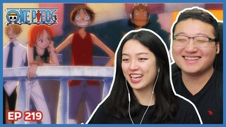 500 STRAW HAT PIRATES! SHIPWRIGHT TIME. | One Piece Episode 219 Couples Reaction & Discussion