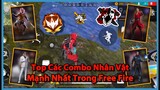 (Free Fire) Top 5 Combo Nhân Vật Được Các Pro Player Tin Tưởng Và Áp Dụng Cân 4 | Huy Gaming