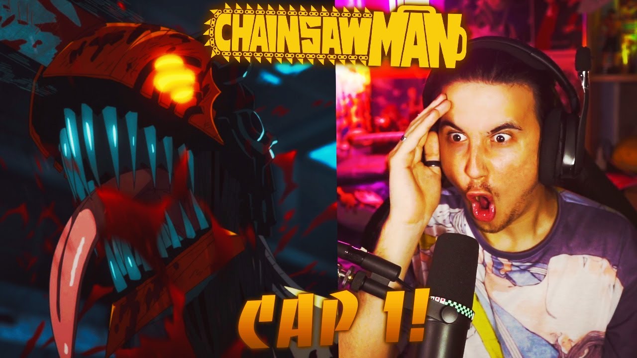 DENJI & POCHITA  ANIME BIZARRO DEMAIS! CHAINSAW MAN Episódio 1 REACT 