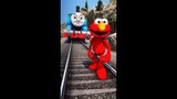 Elmo meets Thomas The Train Engine #shorts