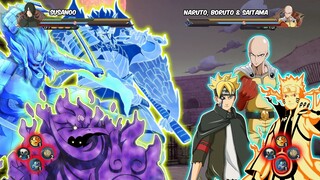 3 SUSANO'O VS NARUTO, BORUTO & SAITAMA | Jump Force MOD