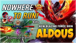 New Blazing Force Skin! Aldous Best Build 2020 Gameplay | Diamond Giveaway Mobile Legends