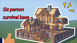 [Game]How to build a survival base for six people in Minecraft
