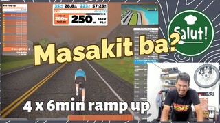 Ang Masakit na 4 X 6min Ramp Up VO2 effort