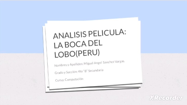 ANALISIS DE PELICULA: LA BOCA DEL LOBO