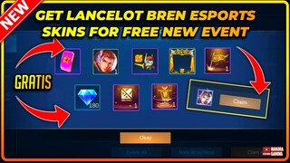 GET LANCELOT BREN ESPORTS SKIN FOR FREE | NEW HIDDEN EVENT - MLBB
