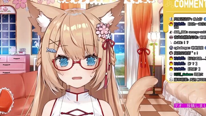 【花园Serena】遇到地震手足无措的傻猫