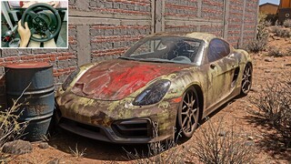 Rebuilding Porsche Cayman GTS 957Hp - Forza Horizon 5 | Thrustmaster T300RS gameplay