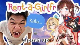 Tóm tắt Rent-a-girlfriend nhưng mỗi lần tôi ấp úng tôi phải tập thể dục!