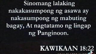 Ang mabait na asawa ay galing sa panginoon,from bro eli soriano