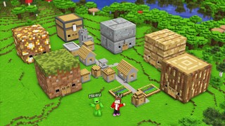 How Mikey and JJ Found a Block Village in Minecraft (Maizen)