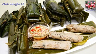 CHẢ ỐC hấp Sả Gừng Lá Chanh - Bí quyết làm CHẢ ỐC dai giòn sừn sựt chấm Nước Mắm Gừng by Vanh Khuyen