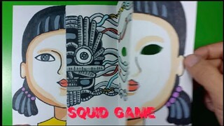 TUTORIAL SQUID GAME Transformations Cách Làm Tranh Giấy Trò Chơi Con Mực