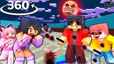 APHMAU saving friends from AARON and NOI Impostors - Minecraft 360°