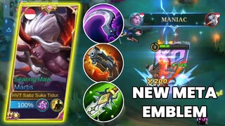 MANIAC !! SETTING EMBLEM DAN BUILD MARTIS PATCH TERBARU 2023