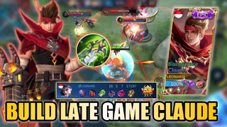 RAHASIA BUILD CLAUDE TERSAKIT SAMPAI LATEGAME! TOP GLOBAL CLAUDE! | MOBILE LEGENDS