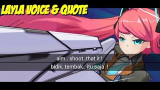 Layla Voiceline skin Aspirant Mobile Legends
