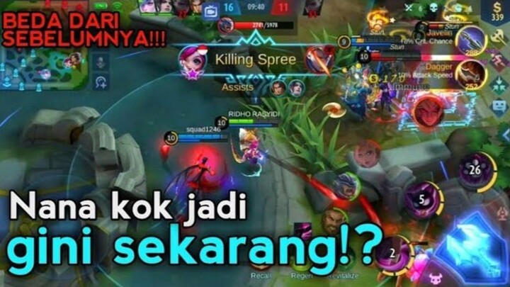 Nyoba pake hero NANA kok kayak gini ya_ - Mobile Legends