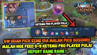 KETEMU PUBLIK GOBLOK PICK GUSION NGE FEED 0-9 ! BIKIN GW SAMA NOOBQUEEN NGAMUK ! - Mobile Legends