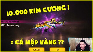 Tốn 10.000 Kim Cương Nhận Được Xm8 Cá Mập Vàng ?? Giáo Án Tiêu Kim Cương Của Thầy Noob T Gaming