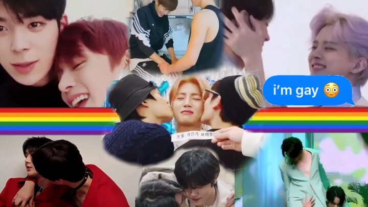 kpop idols gay moments (yes they're flirting)