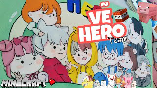 Vẽ Hero Team Phiên Bản Cute | How To Draw By Ktage - Bilibili