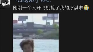 小孩：刚刚有个开飞机的抢了我的冰淇淋，我恨我当时没有枪