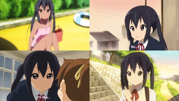 Azusa All Cute Moments | K-On!! | けいおん !!