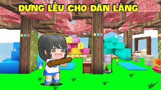 ''#36 SINH TỒN MỚI : MẶP DORAM '' DỰNG LỀU TRANG TRÍ '' TẶNG CHO DÂN LÀNG TRONG MINI WOLRD