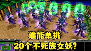 《魔兽争霸3》 ，谁能单挑20个不死族女妖？