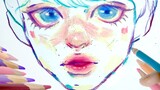 【กวดวิชาตะกั่วสี】วาดเด็กน้อยกับฉัน | ภาพวาดที่สมจริง